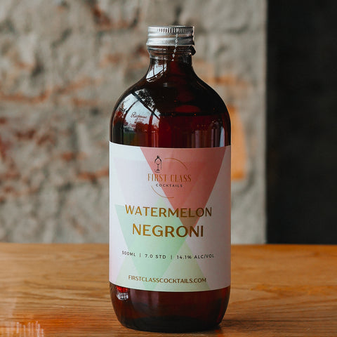 Watermelon Negroni Cocktail