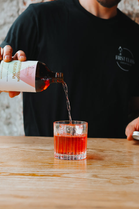 Watermelon Negroni Cocktail